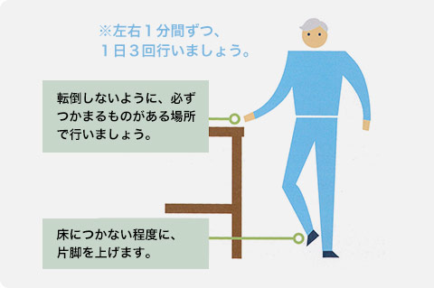 バランス能力をつける「片脚立ち」